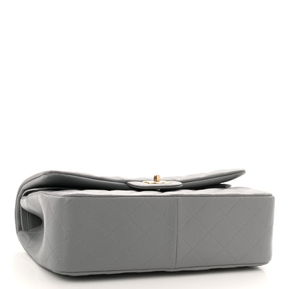 Chanel Caviar Quilted Jumbo Double Flap Grey 4 of 10