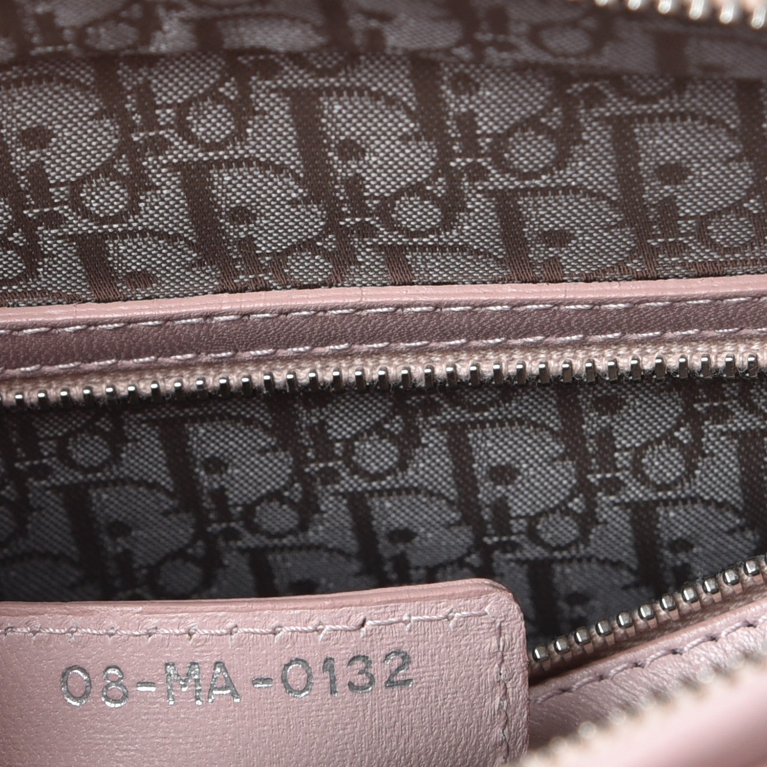 Christian Dior Lambskin Cannage Large Lady Dior Rose Poudre 7 of 13