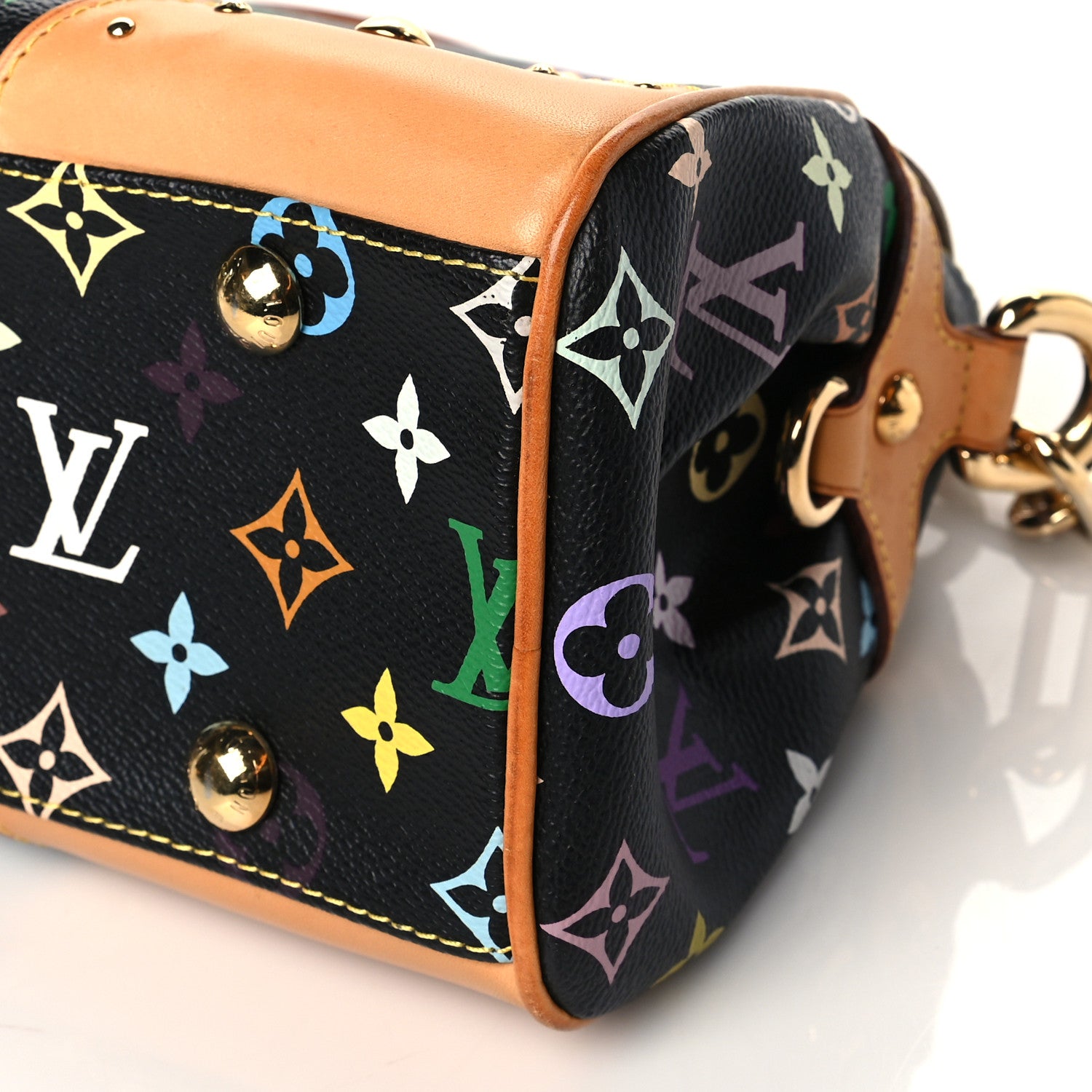 Louis Vuitton Monogram Multicolor Beverly MM Black 9 of 10