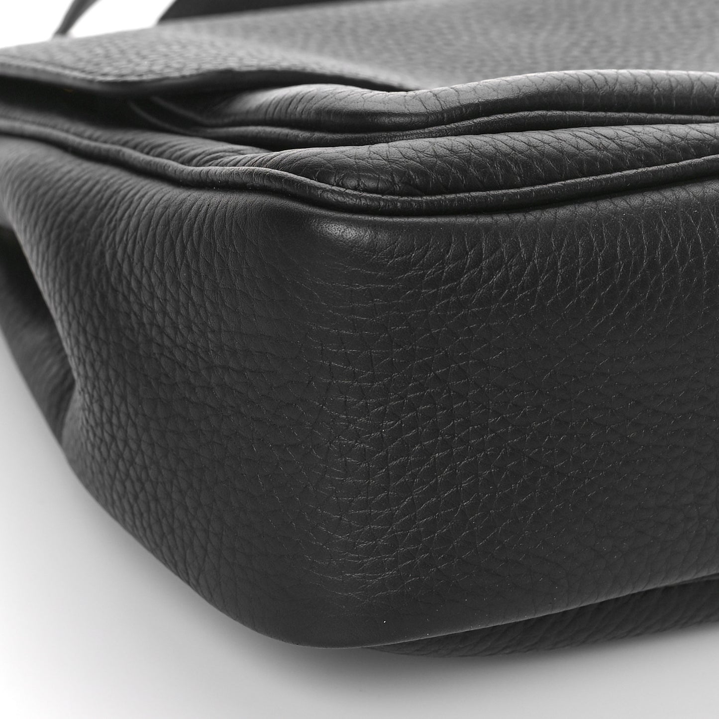 Heavy Grained Calfskin Darley Satchel Black