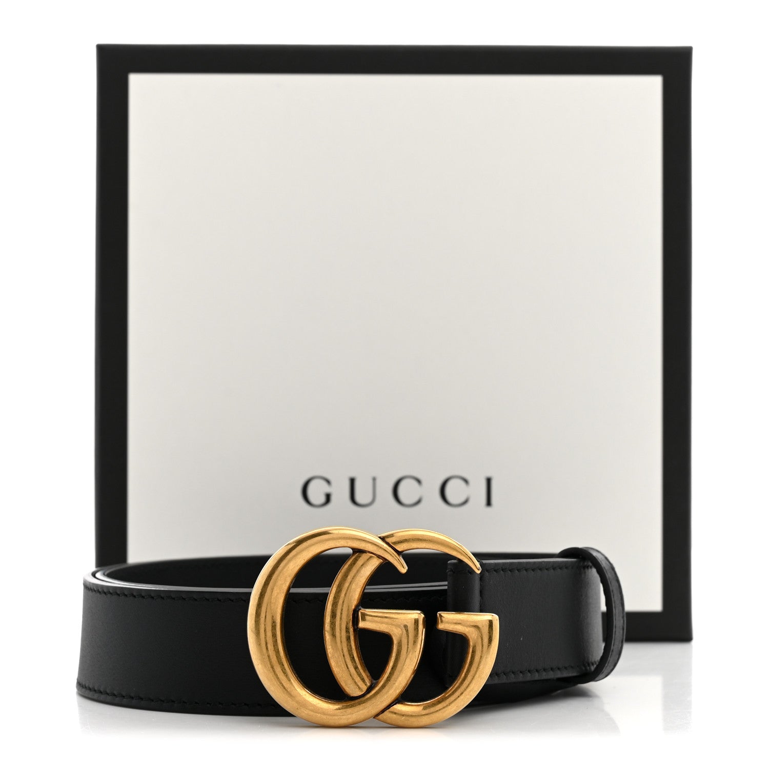 Gucci Calfskin Double G 30mm Belt 75 30 Black 7 of 7