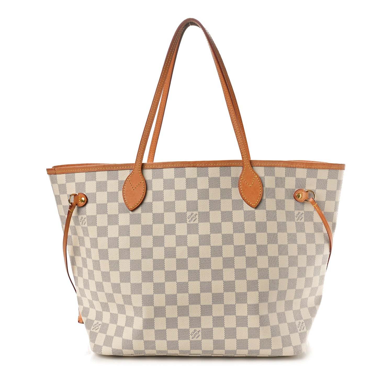 Damier Azur Neo Neverfull MM Rose Ballerine