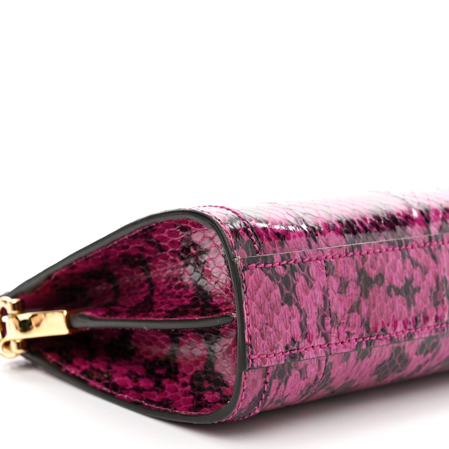 Snakeskin GG Small Ophidia Chain Shoulder Bag Pink