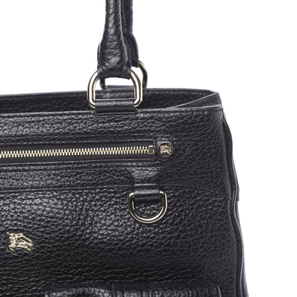 Burberry Hertiage Grain Medium Chadwich Tote Black 12 of 14