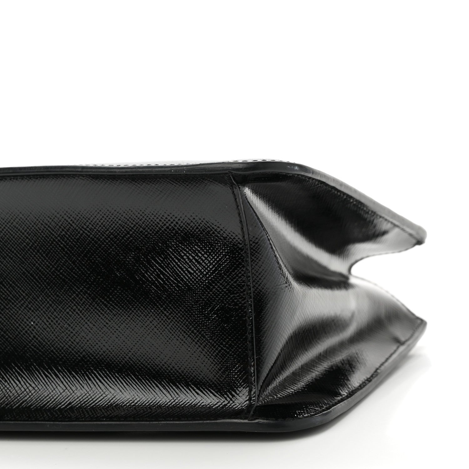 Prada Saffiano Vernice Mini Galleria Double Zip Black 9 of 9