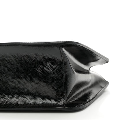 Prada Saffiano Vernice Mini Galleria Double Zip Black 9 of 9