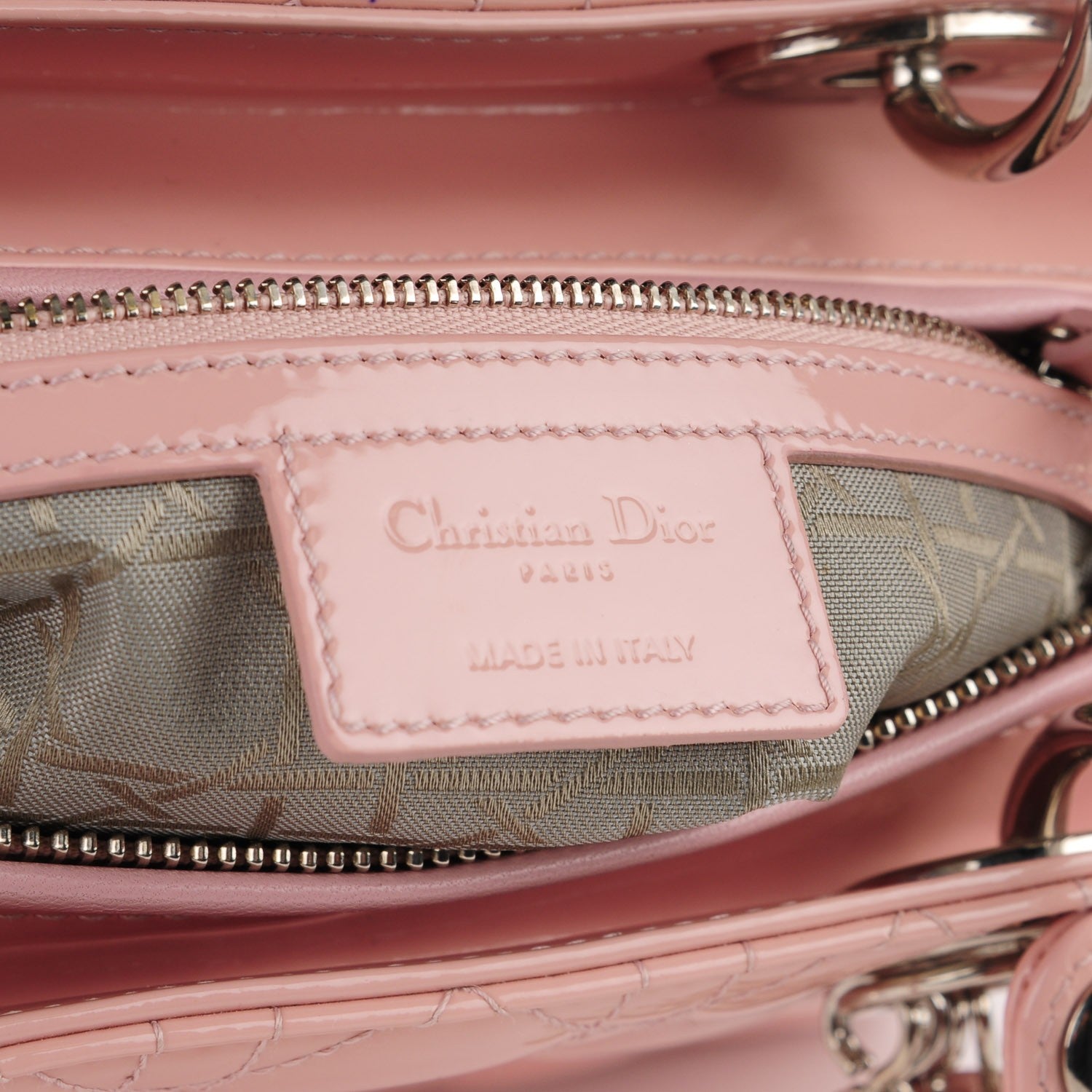 Christian Dior Patent Cannage Large Lady Dior Light Pink 8 of 9