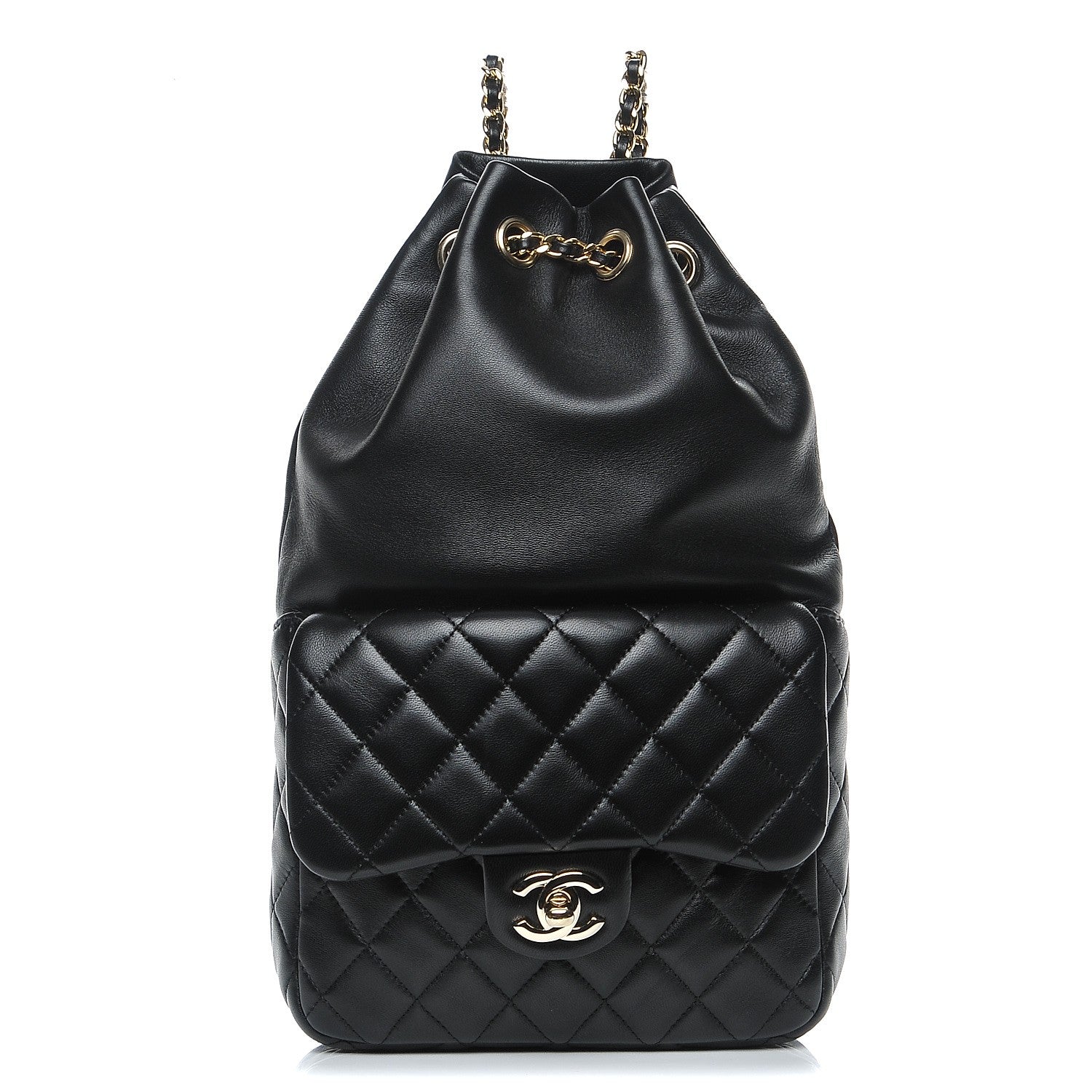 Chanel Lambskin Quilted Small in Seoul Backpack Black 1 of 7