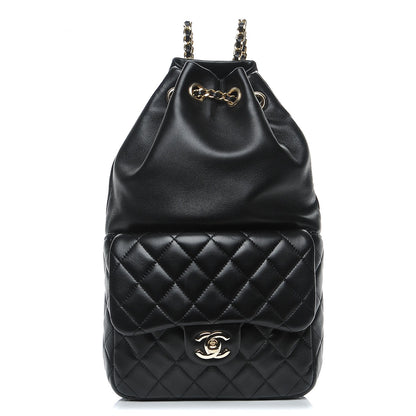 Chanel Lambskin Quilted Small in Seoul Backpack Black 1 of 7