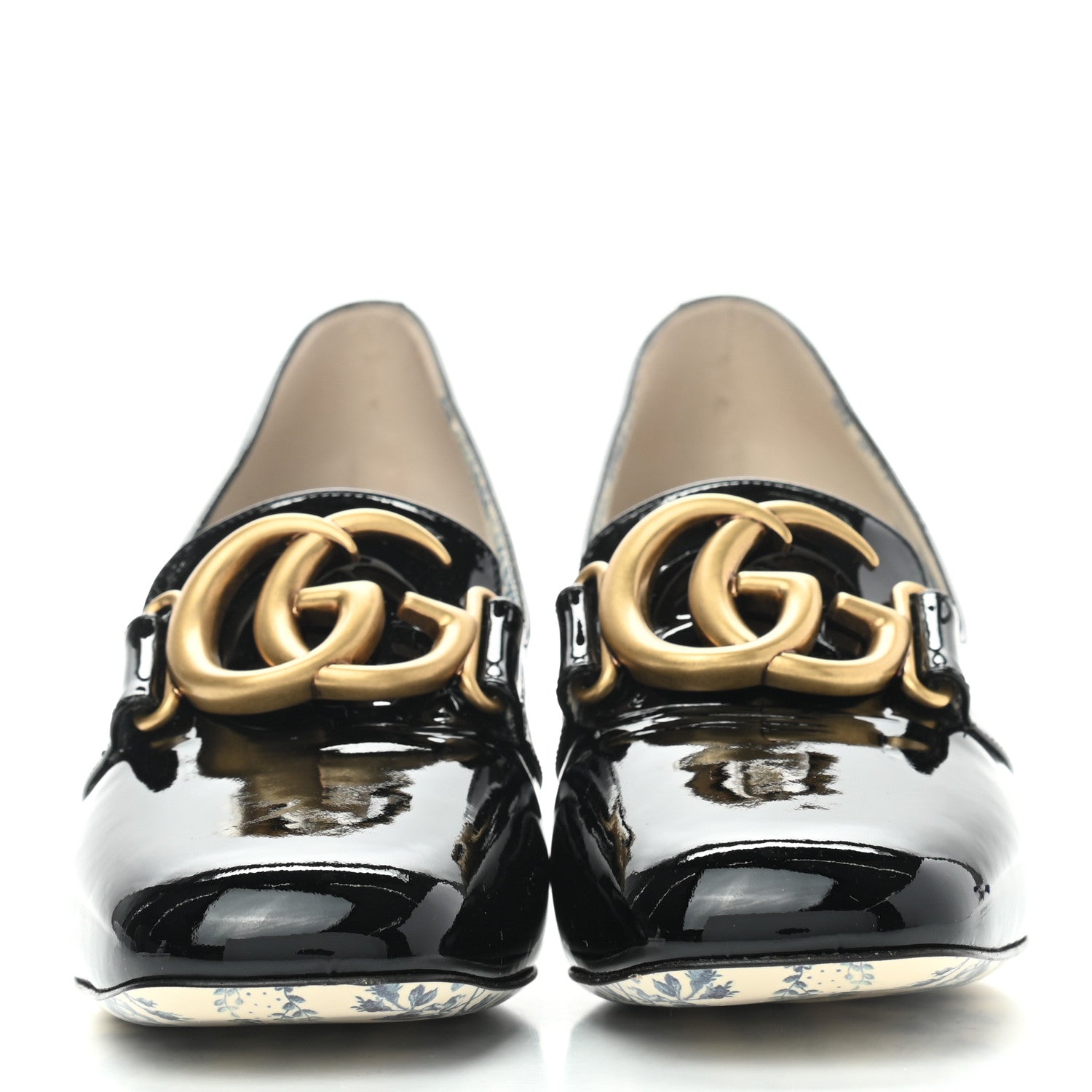 Gucci Vernice GG Victoire 55mm Loafer Pumps 38 Black 2 of 10