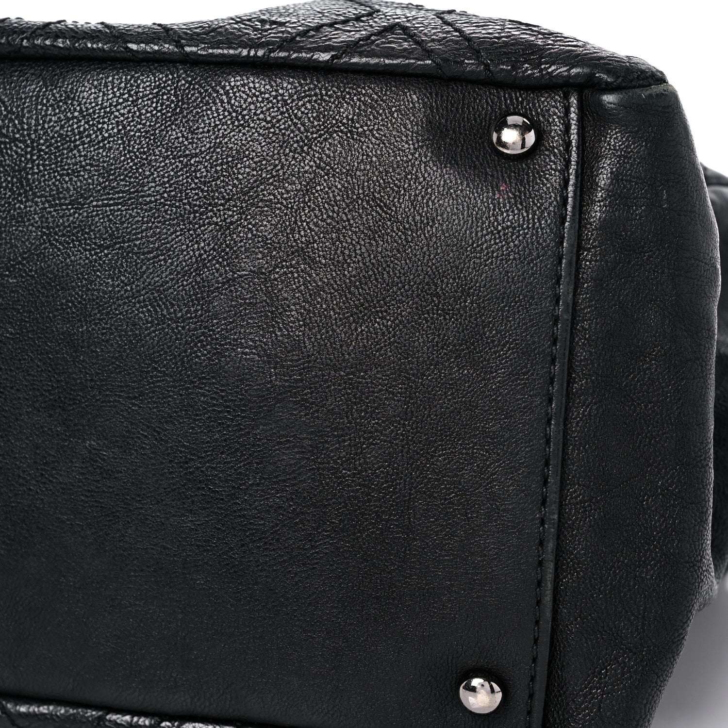 Chanel Calfskin Large Diamond Stitch Tote Black 9 of 25