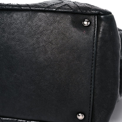 Chanel Calfskin Large Diamond Stitch Tote Black 9 of 25
