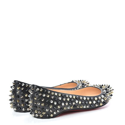 Christian Louboutin Nappa Pigalle Spikes Flats 36 Black 4 of 8