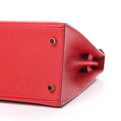 Hermes Epsom Kelly Sellier 28 Rouge Casaque 10 of 12