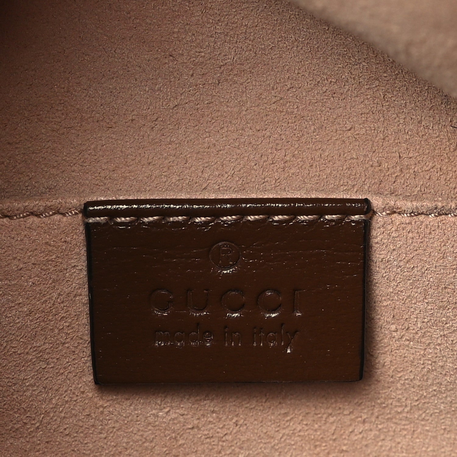 Gucci Monogram Textured Calfskin Horsebit 1955 Drawstring Bucket Bag Beige Brown Sugar 6 of 9