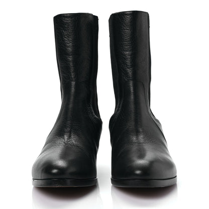 Chanel Calfskin Elastic Short Boots 35.5 Black 2 of 6