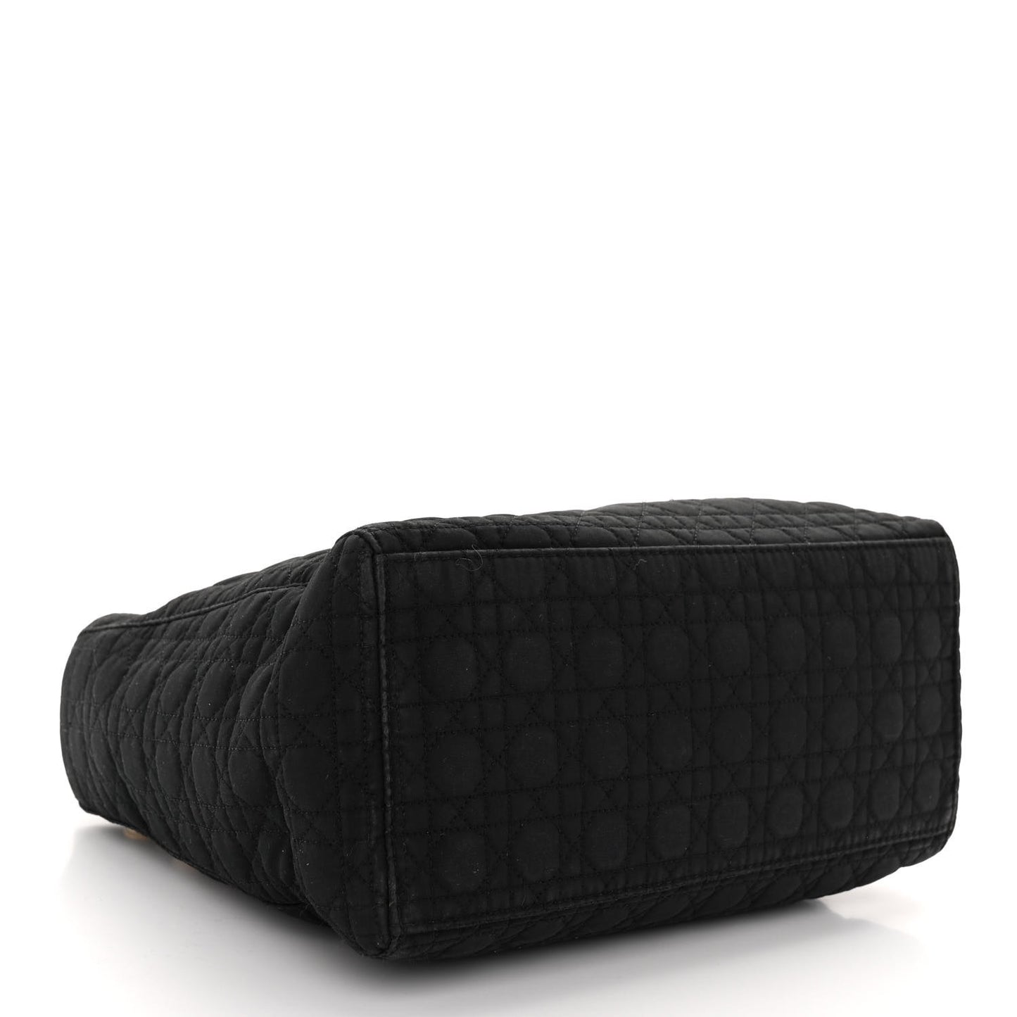 Nylon Cannage Medium Lady Dior Black