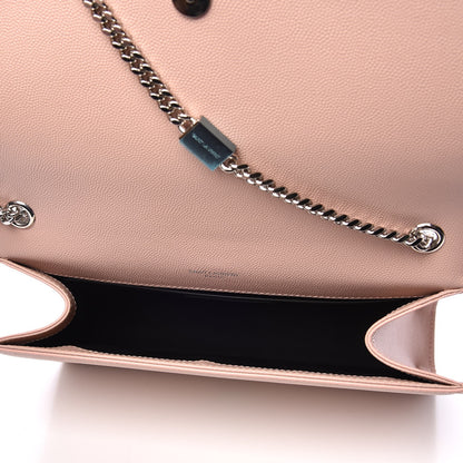 Saint Laurent Grain De Poudre Medium Classic Monogram Kate Tassel Satchel Pale Blush 5 of 7