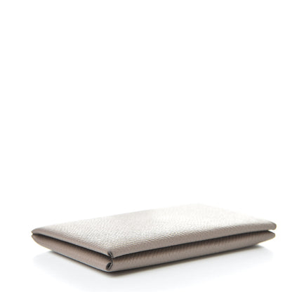 Hermes Epsom Calvi Card Case Etoupe 4 of 12