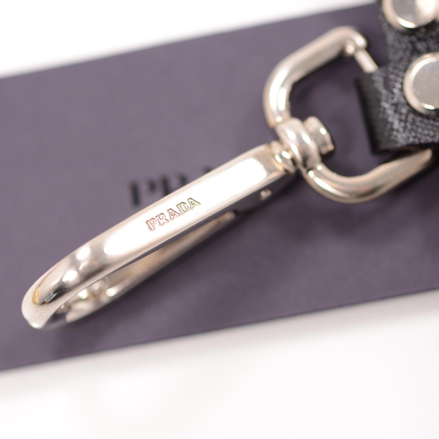 Prada Saffiano Robot Trick Keychain 4 of 5