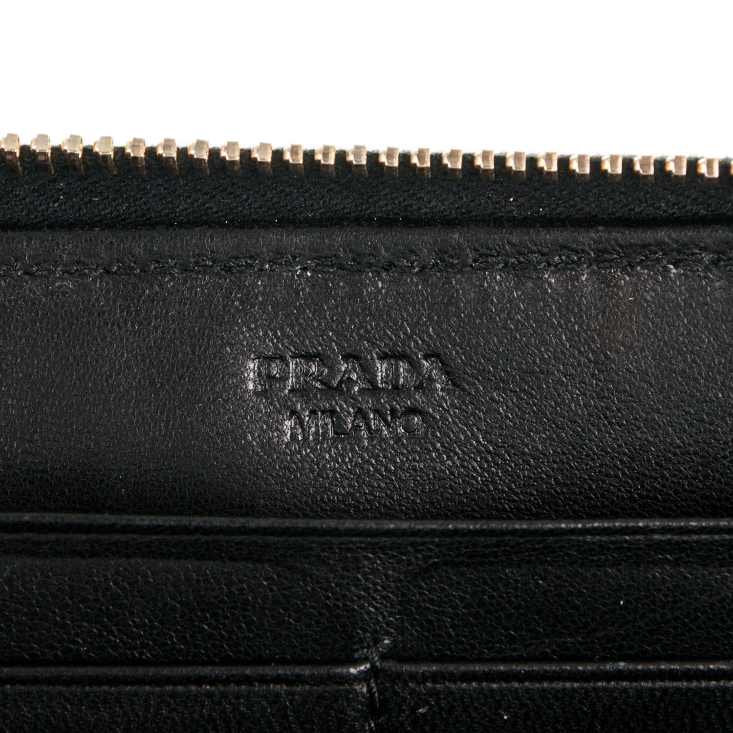 Prada Nappa Pop Girl Zip Around Wallet Nero Black 6 of 6