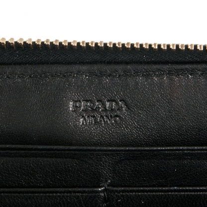Prada Nappa Pop Girl Zip Around Wallet Nero Black 6 of 6
