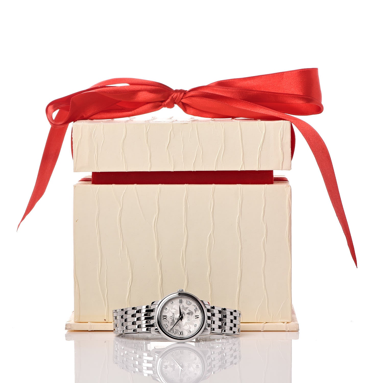 Omega Stainless Steel Diamond 27mm De Ville Prestige Butterfly Quartz Watch 424.10.27.60.52.001 7 of 7