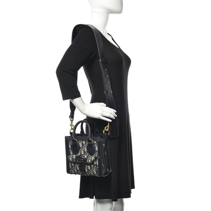 Christian Dior Oblique Mini Tote Bag Blue 2 of 12