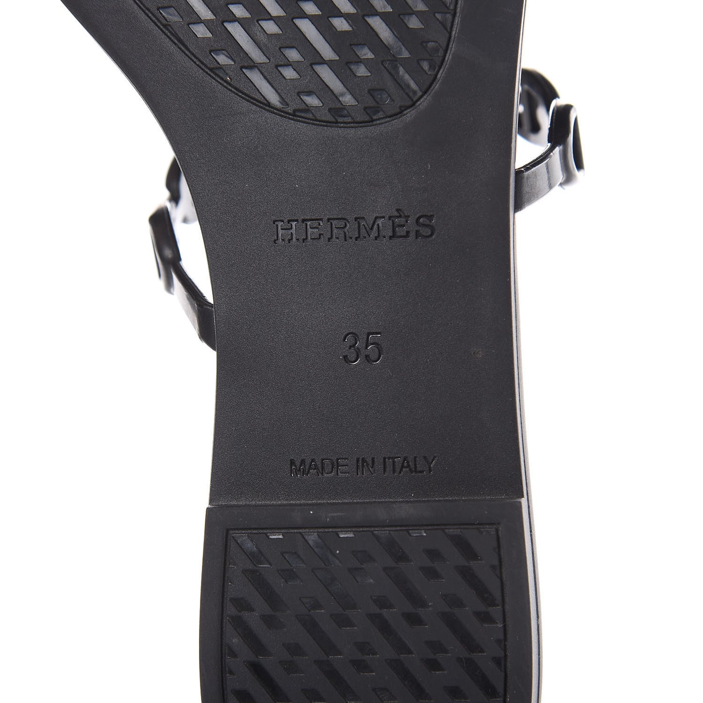 Rubber Chaine d'Ancre Rivage Sandals 35 Black