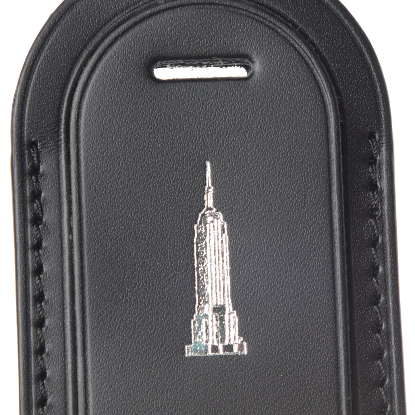 Calfskin Luggage Tag Black