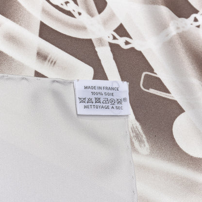 Hermes Silk Please Check In Scarf 90 4 of 4