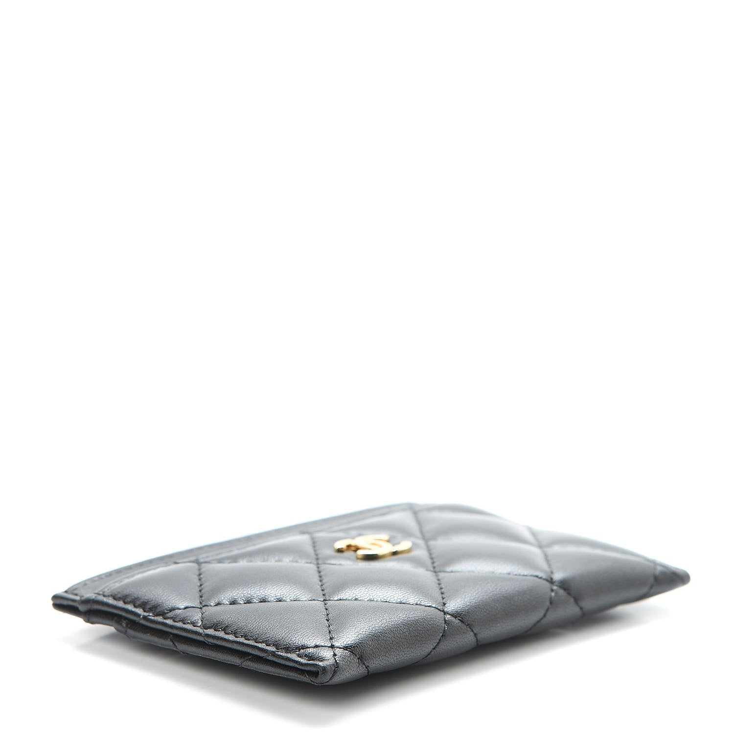 Chanel Lambskin Quilted Card Holder Black 4 of 9