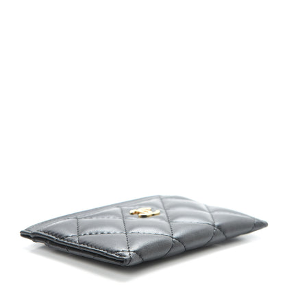 Chanel Lambskin Quilted Card Holder Black 4 of 9