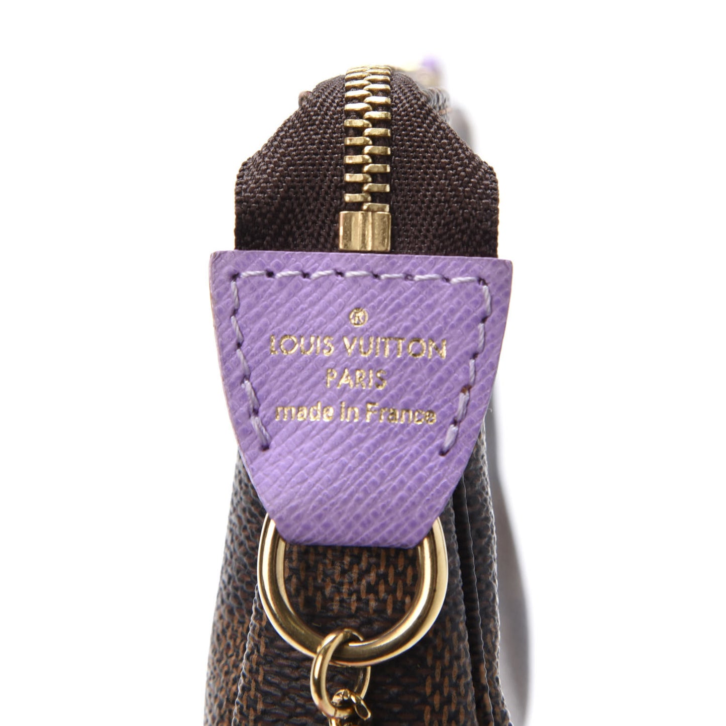 Damier Ebene Illustre Mini Pochette Accessories Violet