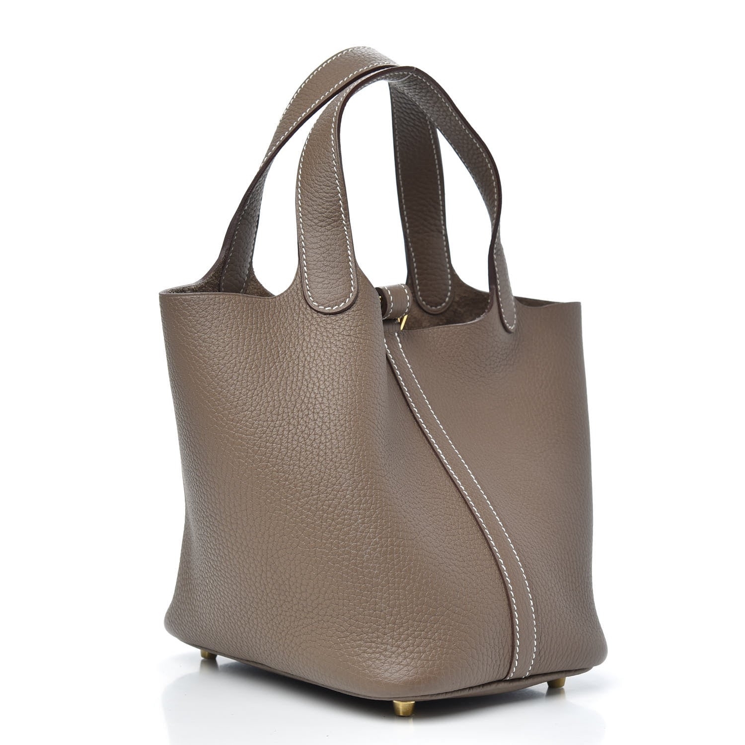 Hermes Taurillon Clemence Picotin Lock 18 PM Etoupe 3 of 9