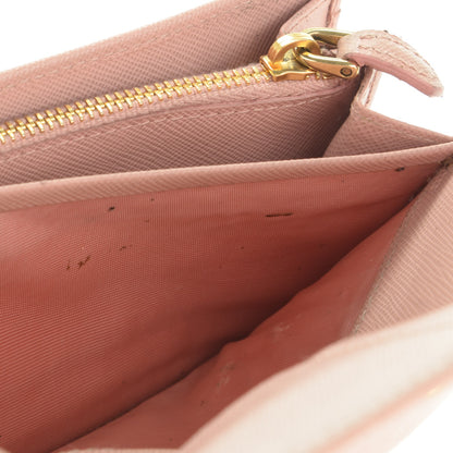 Prada Saffiano Metal Continental Flap Wallet Orchidea 7 of 7