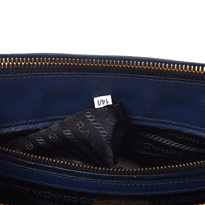 Prada Saffiano Small Galleria Double Zip Tote Bluette 8 of 15