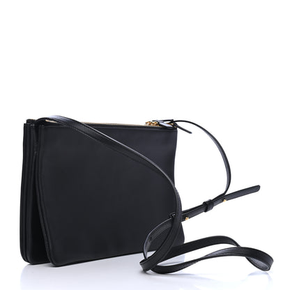 Celine Lambskin Large Trio Crossbody Bag Black 2 of 5