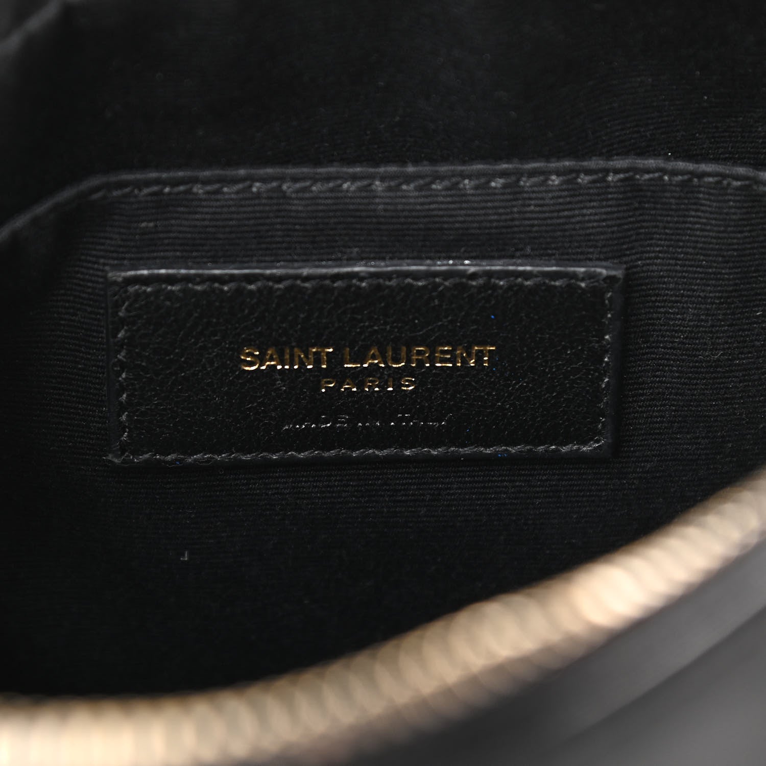 Saint Laurent Calfskin Matelasse Monogram Lou Camera Bag Black 9 of 13