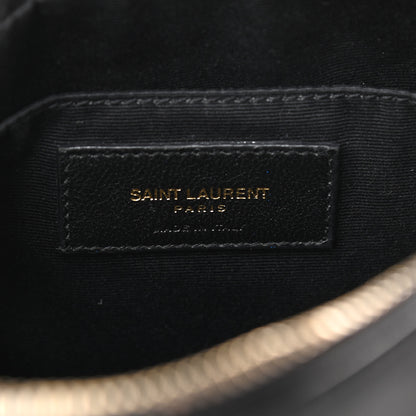 Saint Laurent Calfskin Matelasse Monogram Lou Camera Bag Black 9 of 13