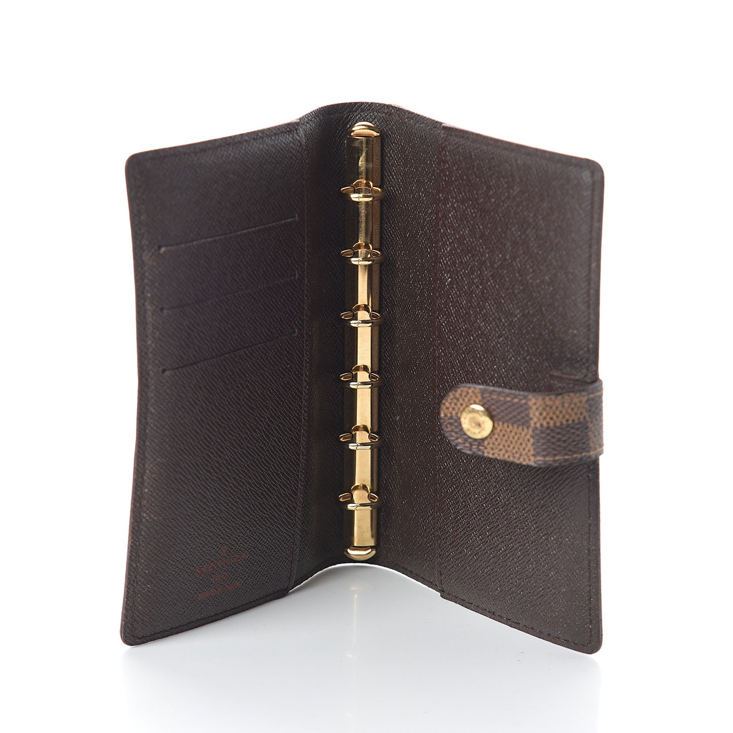 Damier Ebene Small Ring Agenda Cover