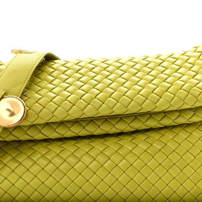 Bottega Veneta Nappa Intrecciato The Fold Crossbody Kiwi 7 of 13