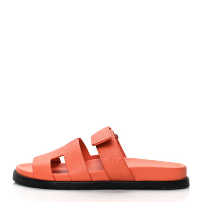 Hermes Epsom Womens Chypre Sandals 40 Rose Sorbet 1 of 9
