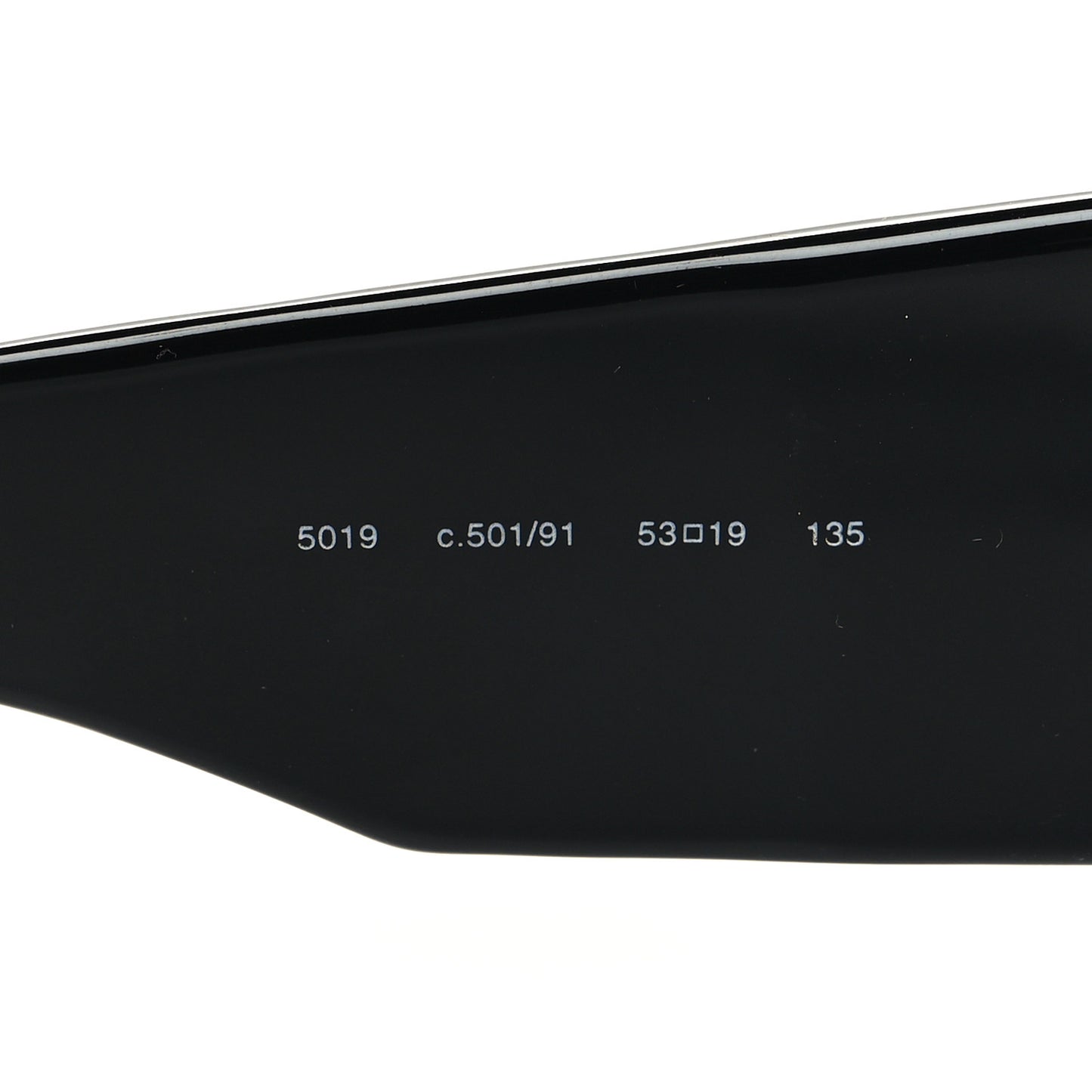 Acetate Quilted Sunglasses 5019 Black