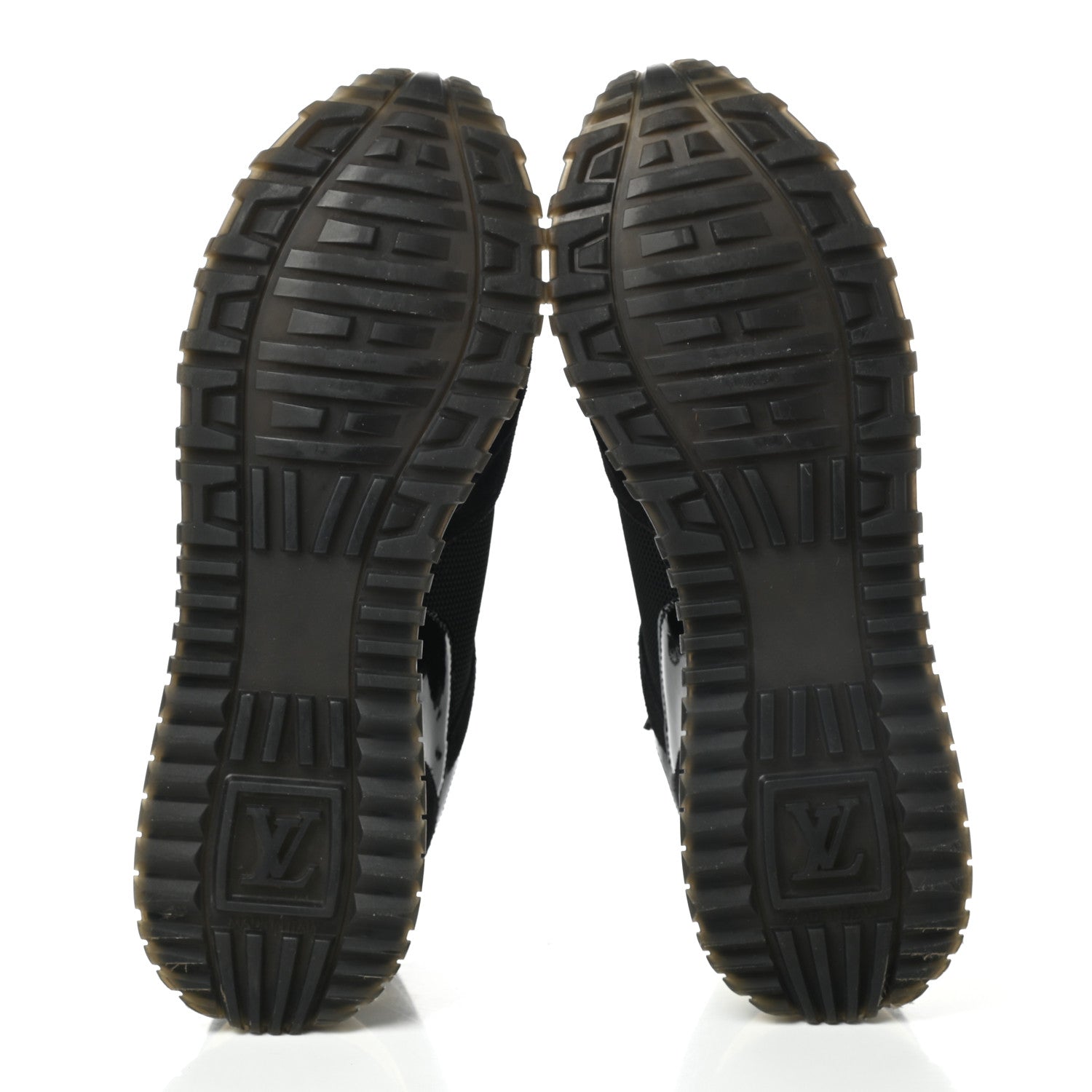 Louis Vuitton Suede Monogram Run Away Sneakers 37 Black 5 of 8