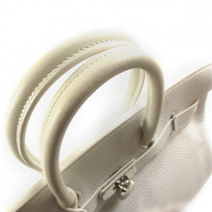 Hermes Taurillon Clemence Birkin 35 White 6 of 12
