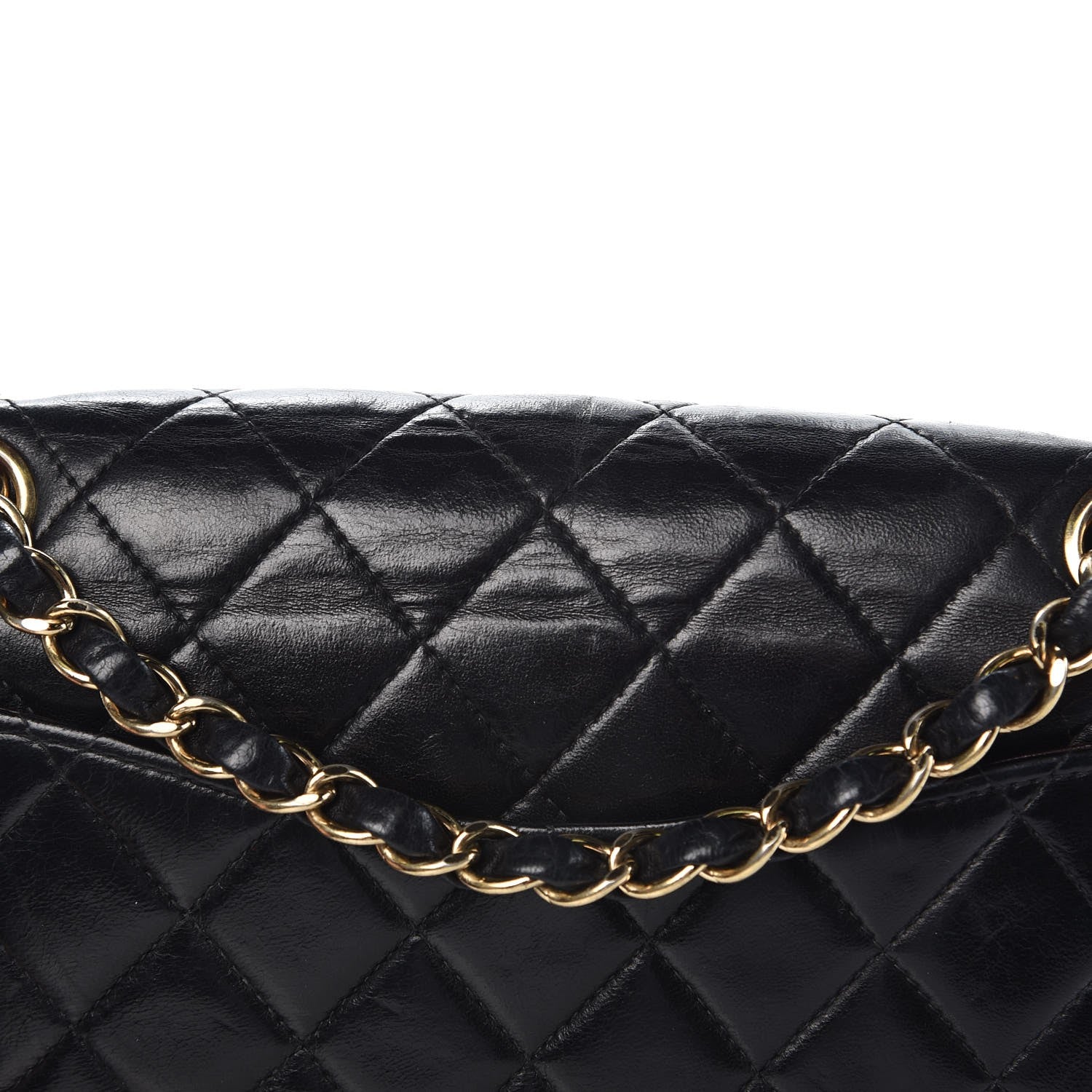 Chanel Lambskin Quilted Small Double Flap Black 7 of 14
