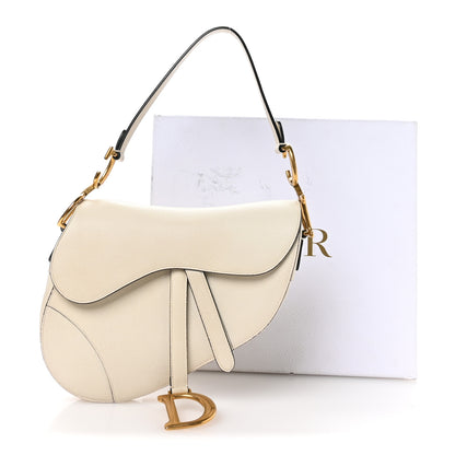 Christian Dior Grained Calfskin Saddle Bag White 11 of 11