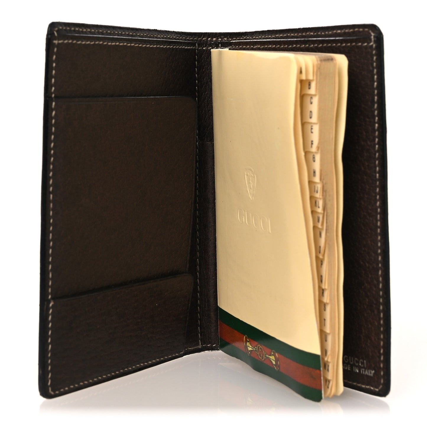 GG Monogram Web Address Book Agenda Brown