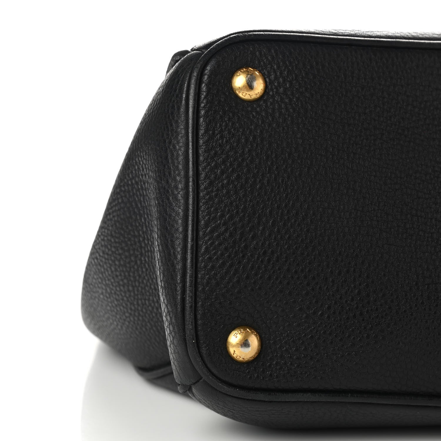 Prada Vitello Daino Large Double Zip Tote Black 8 of 10